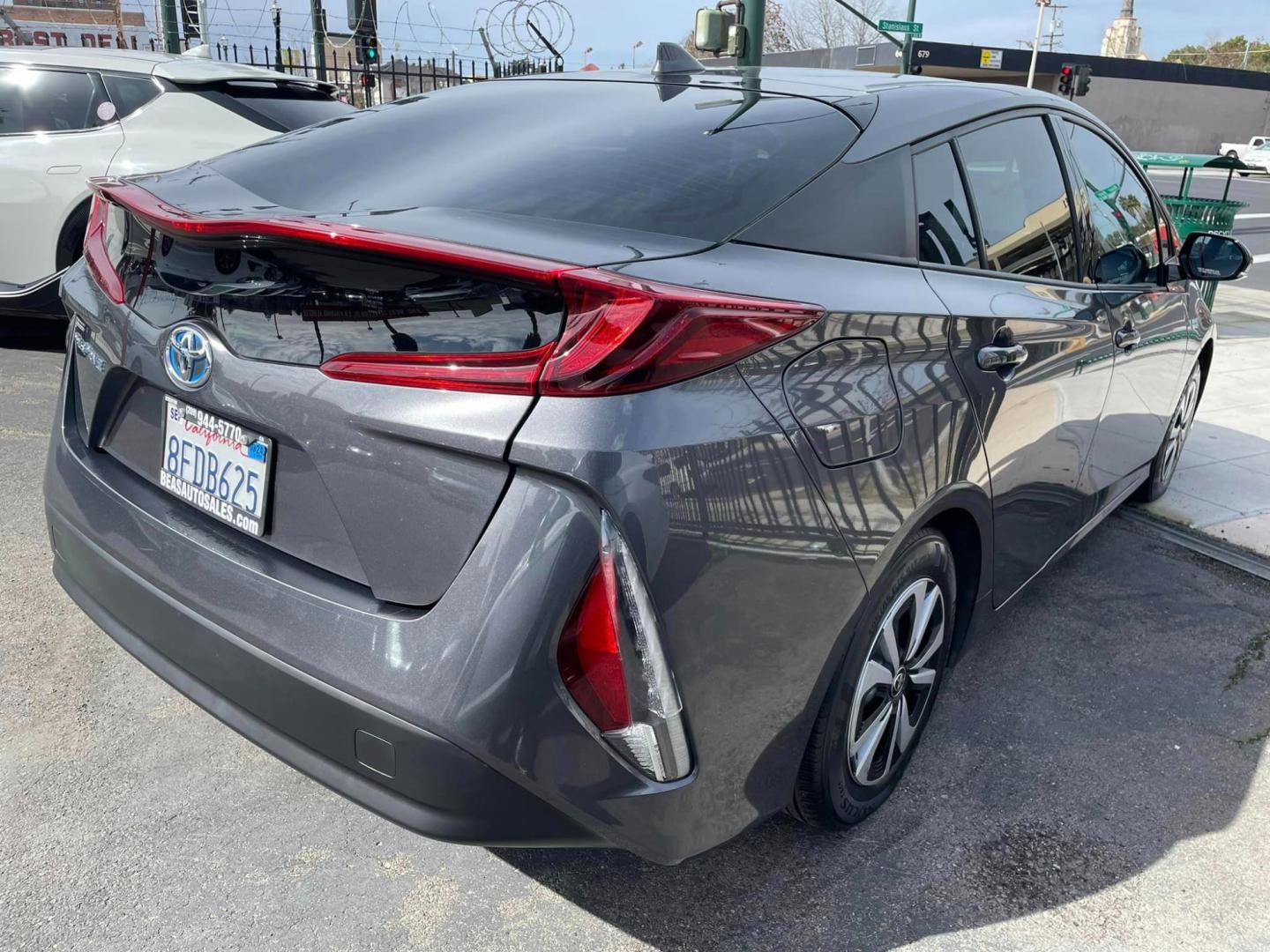 2018 GRAY /BLACK Toyota Prius Prime (JTDKARFP1J3) , located at 744 E Miner Ave, Stockton, CA, 95202, (209) 944-5770, 37.956863, -121.282082 - Photo#12